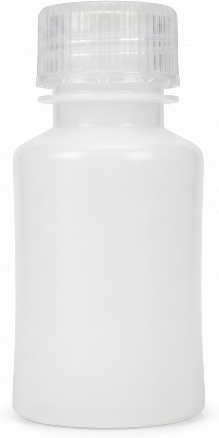 United Scientific™ 3 Oz Travel Bottles for Toiletries, Leak Proof Refillable Travel Size Bottles for Liquids, TSA Approved Narrow Mouth HDPE Toiletry Containers, 90ml Each (3.5 x 1.75 in), Pack of 6