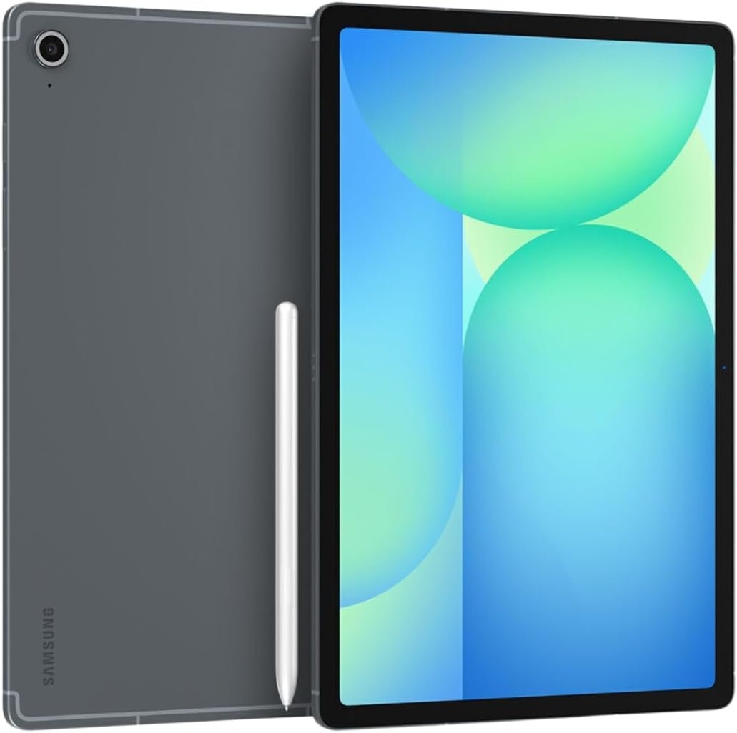 Samsung Galaxy Tab S10 FE+ Plus w/S-Pen | 128GB, 8GB RAM, Wi-Fi Only | 13.1″ LCD, WiFi 6E Android 15 Tablet, 4K Camera | International Model X620 | 25W Fast Charger Bundle (Gray)