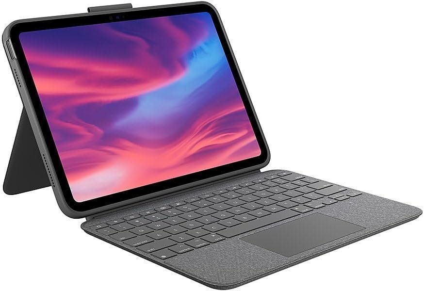 Logitech Combo Touch Detachable Keyboard Case for iPad (10th gen) – Oxford Grey