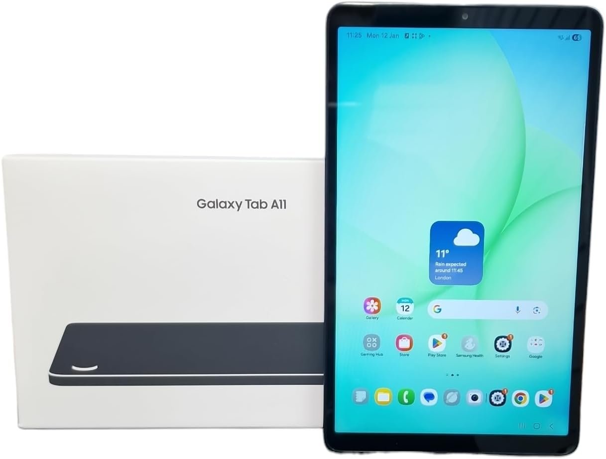 Samsung Galaxy Tab A11 4G LTE (2026) 64GB, 4GB, Wi-Fi + LTE | 8.7″ 90Hz Android Tablet, Octa-core 6nm, Dual Speakers | International Model Unlocked for T-Mobile & GSM Only | 20W Charger Bundle (Gray)