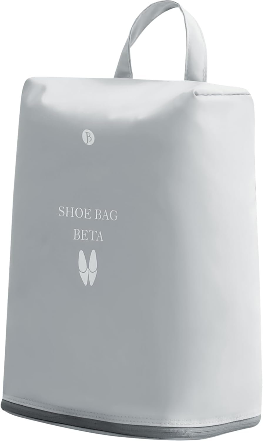 tianzong Shoe Bags for Travel, Waterproof Shoe Storage Organizer with Zipper for Men and Women (1 Pack, Grey)