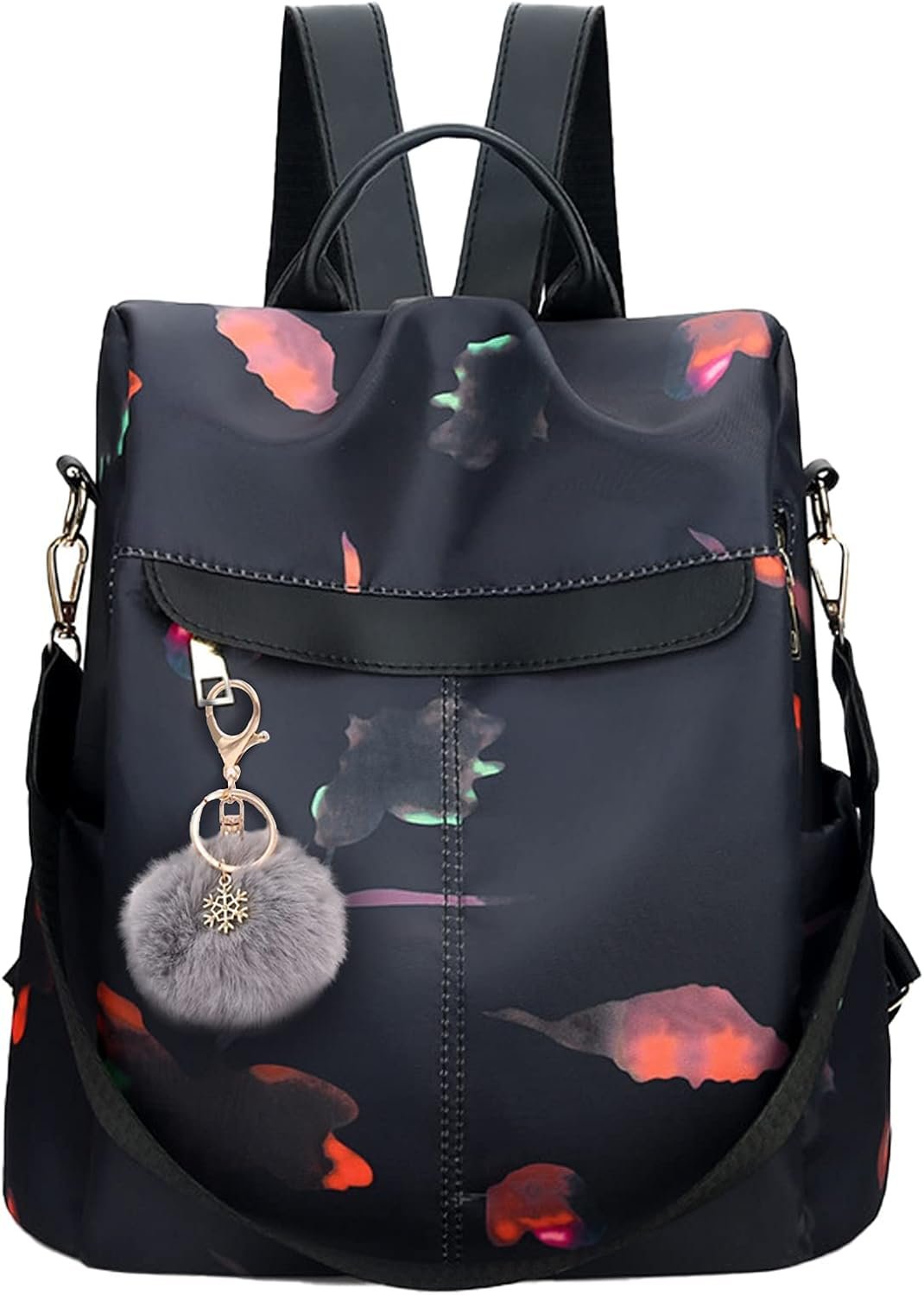 Backpack Purse for Women Mini Anti-theft bag Waterproof Nylon Backpack Stylish Large Capacity Travel Bag