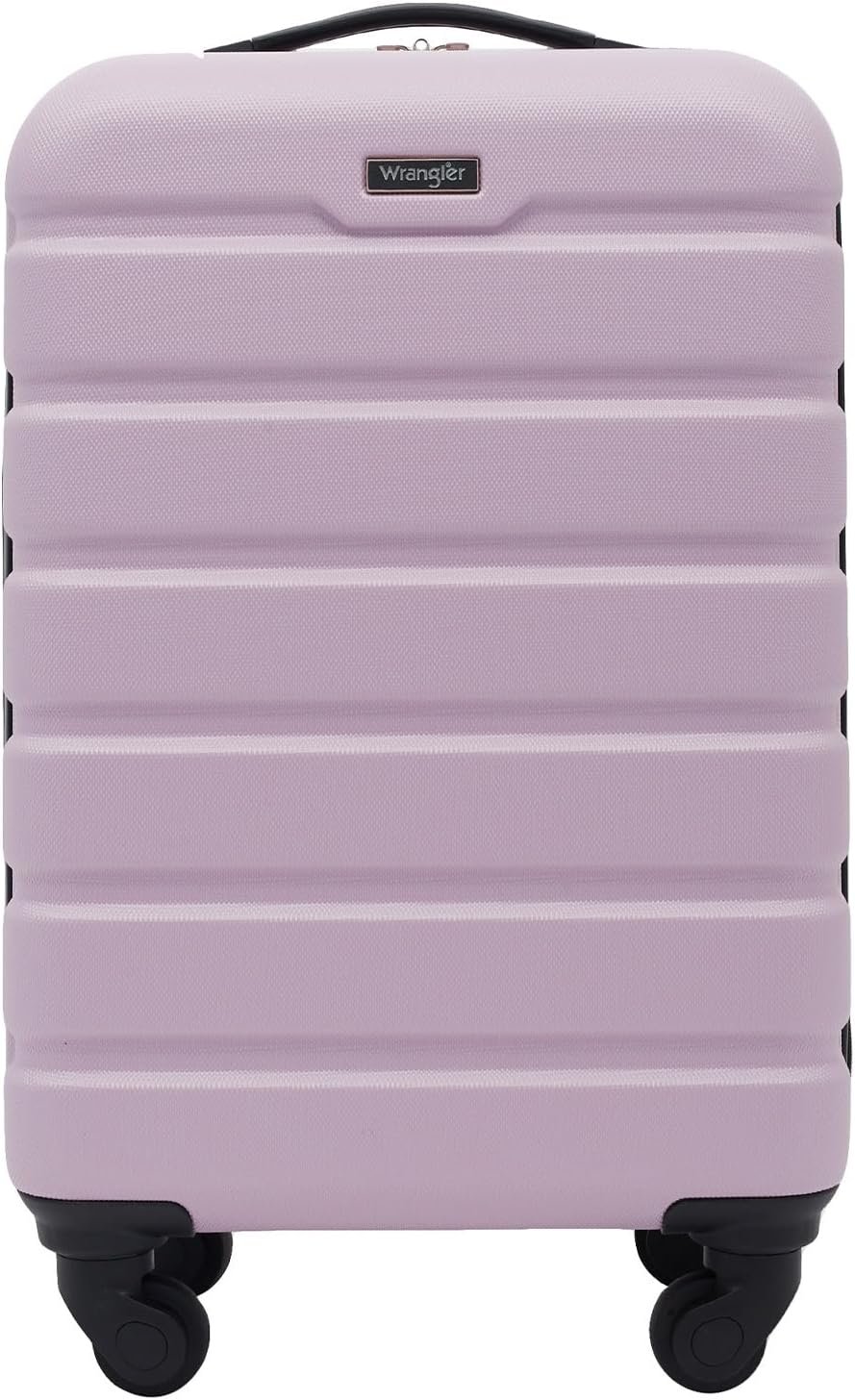 Wrangler 22″ Hardside Spinner Carry-On Luggage, Lilac