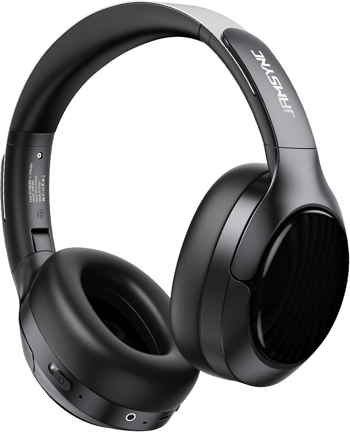 Hybrid Active Noise Cancelling Headphones, Bluetooth 6.0 Over Ear Headphones, 120H Battery Fast Charging, Hi-Res Audio, Transparency Mode, Deep Bass, Memory Foam Comfort Fit for Travel Office Home
