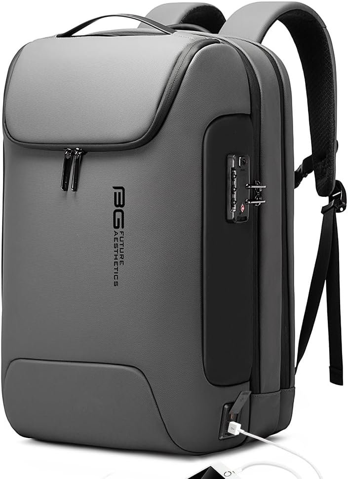 BANGE Anti Theft Backpack With TSA Lock,Waterproof Backpacks With YKK Zipper, High Tech Business Backpack For Men And Women, Laptop Backpack Fits For 17.3 Inch Notebook…