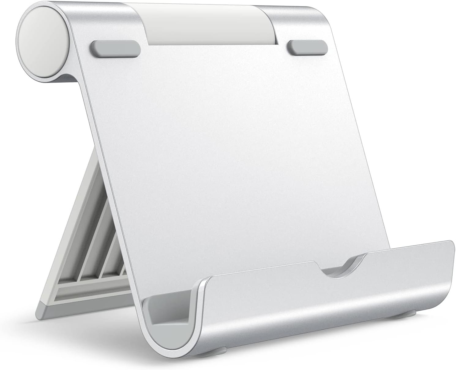 JETech Tablet Stand, Adjustable Portable Desktop Holder, Foldable Dock for iPad/iPad Pro/Air/Mini, Galaxy Tab A8/A7 Lite/A7/S8/S7, Kindle, Tab/Phones(4-11″), Sliver