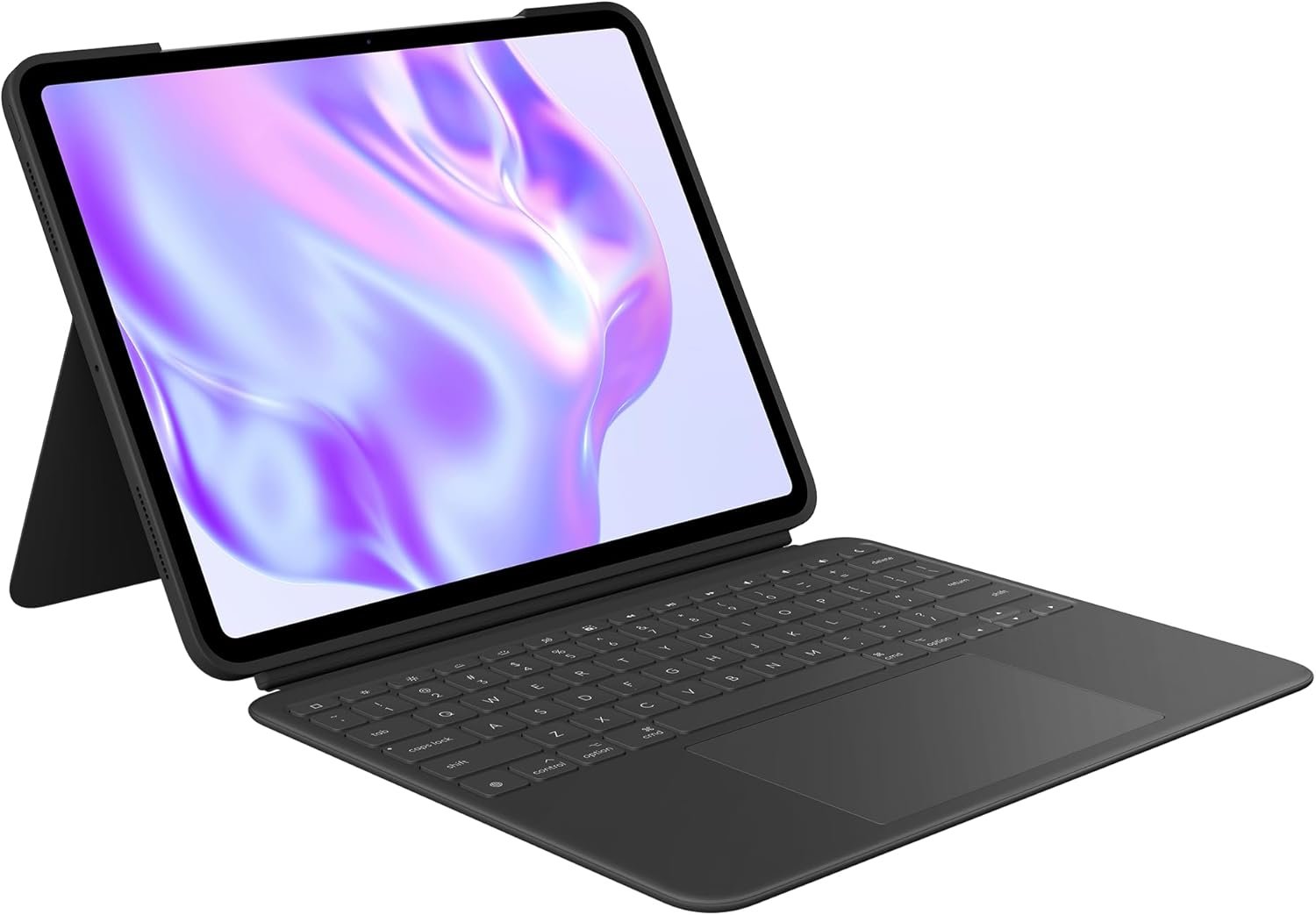 Logitech Combo Touch iPad Pro 13-inch (M4 & M5)(2024 & 2025) Keyboard Case – Detachable Backlit Keyboard with Kickstand, Comfortable Typing, Multi-use Mode – Midnight Black