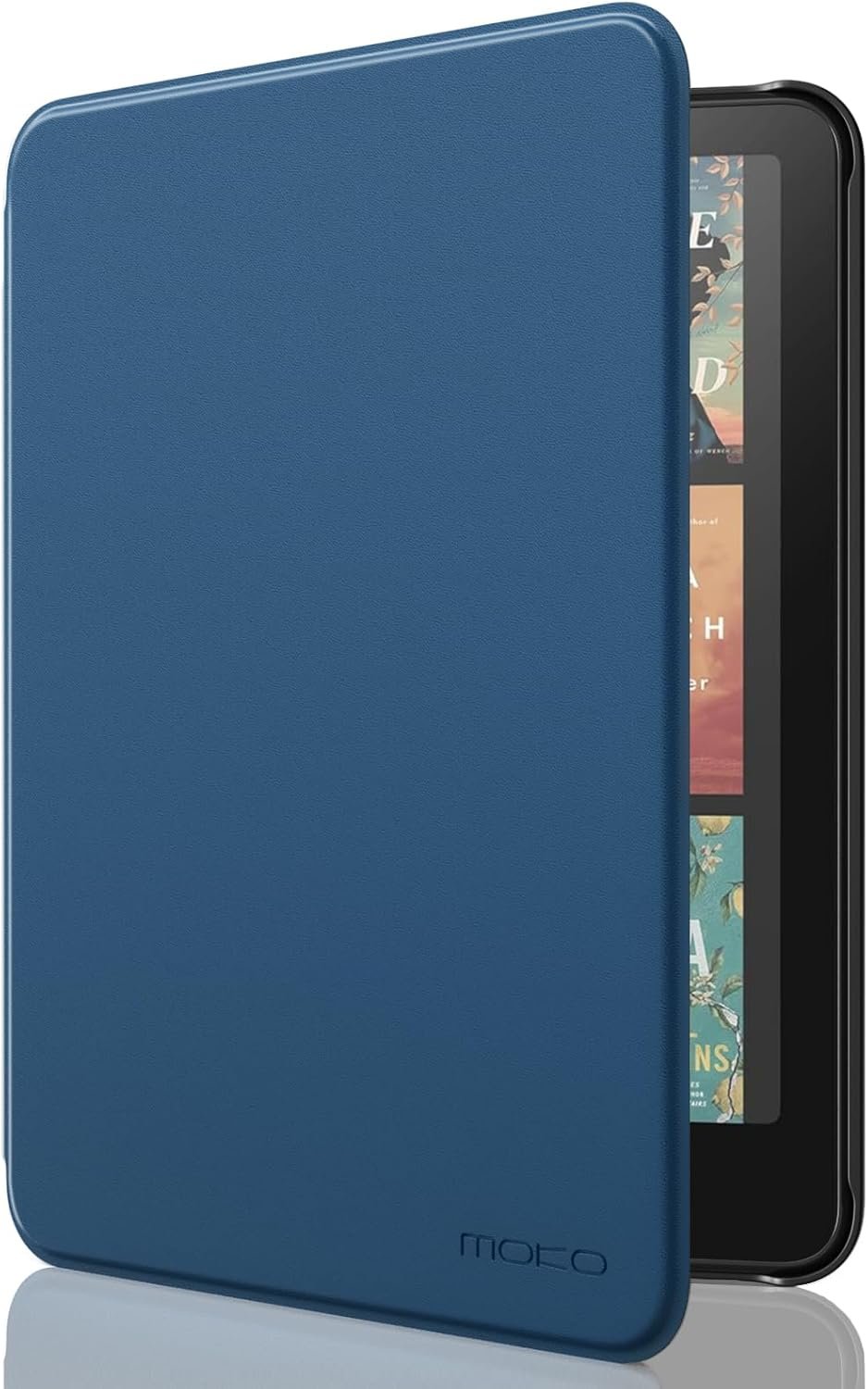 MoKo Case for All-New 7″ Kindle Paperwhite(12th Generation-2024) and Kindle Colorsoft Signature Edition 2024, Lightweight Shell Cover with Auto Wake/Sleep for Kindle Paperwhite 2024, Dark Sea Blue