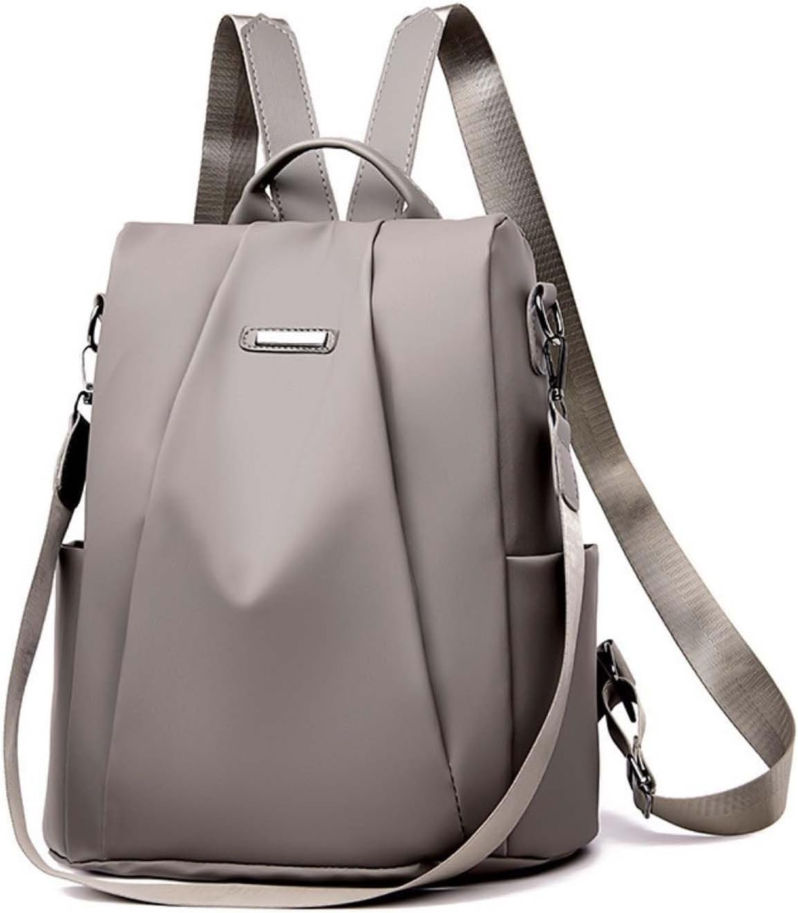 Women Backpacks Anti-Theft Ladies Backpack Purse, Women’s Fashion Backpack Shoulder Bag with Replaceable Strap (Casual, Khaki)