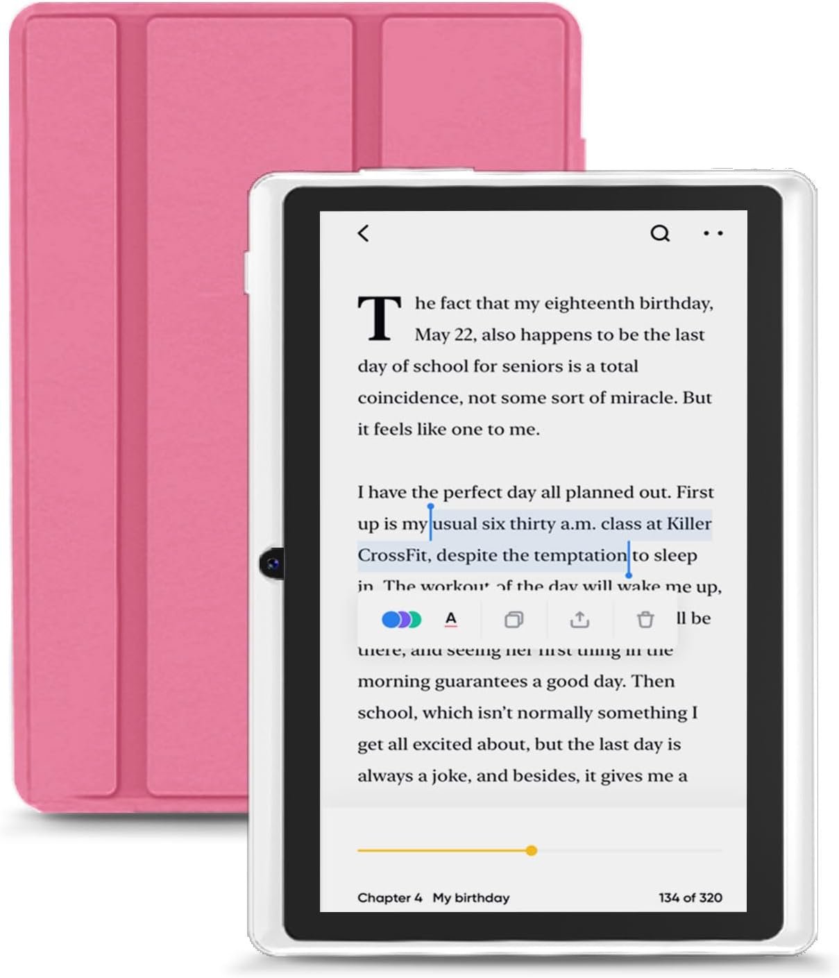 HNVHNV Android Tablet 7 Inch Tablet, E-Reader, 6GB RAM 32GB ROM 1TB Expansion, Quad-core Processor, Dual Camera, WiFi, Bluetooth, Parental Control