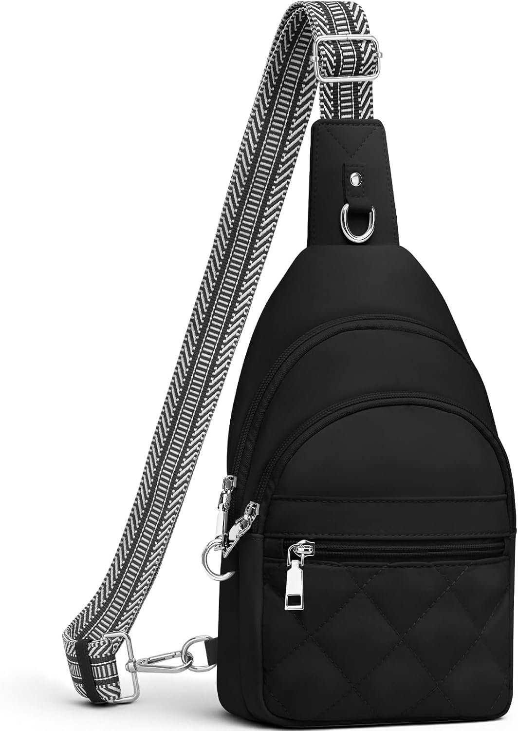 SYTRAH Sling Bag for Women, Anti-Theft RFID Crossbody Bag Nylon Sling Purse for Travel, Puffy Small backpack