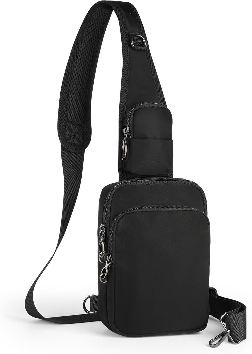 Sling Bag, Crossbody Bag with Zipper Lock, RFID & Water Resistant for Women and Men Small Chest Bag for Travel Casual