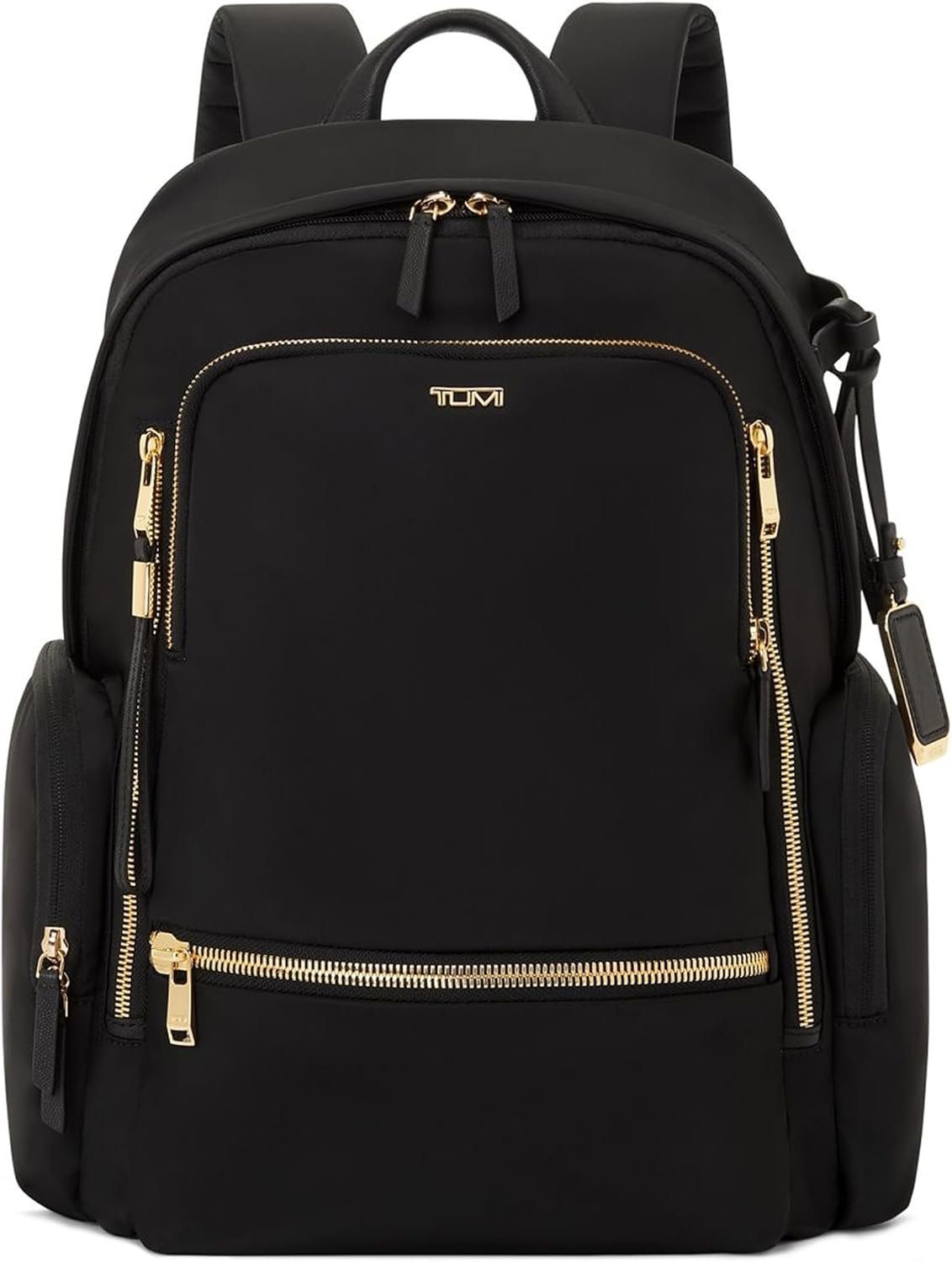 TUMI – Voyageur Celina Backpack – Women’s Work and Travel Bag – 16.0″ X 10.6″ X 6.5″ – Holds Up to 16″ Laptop – Black & Gold Hardware