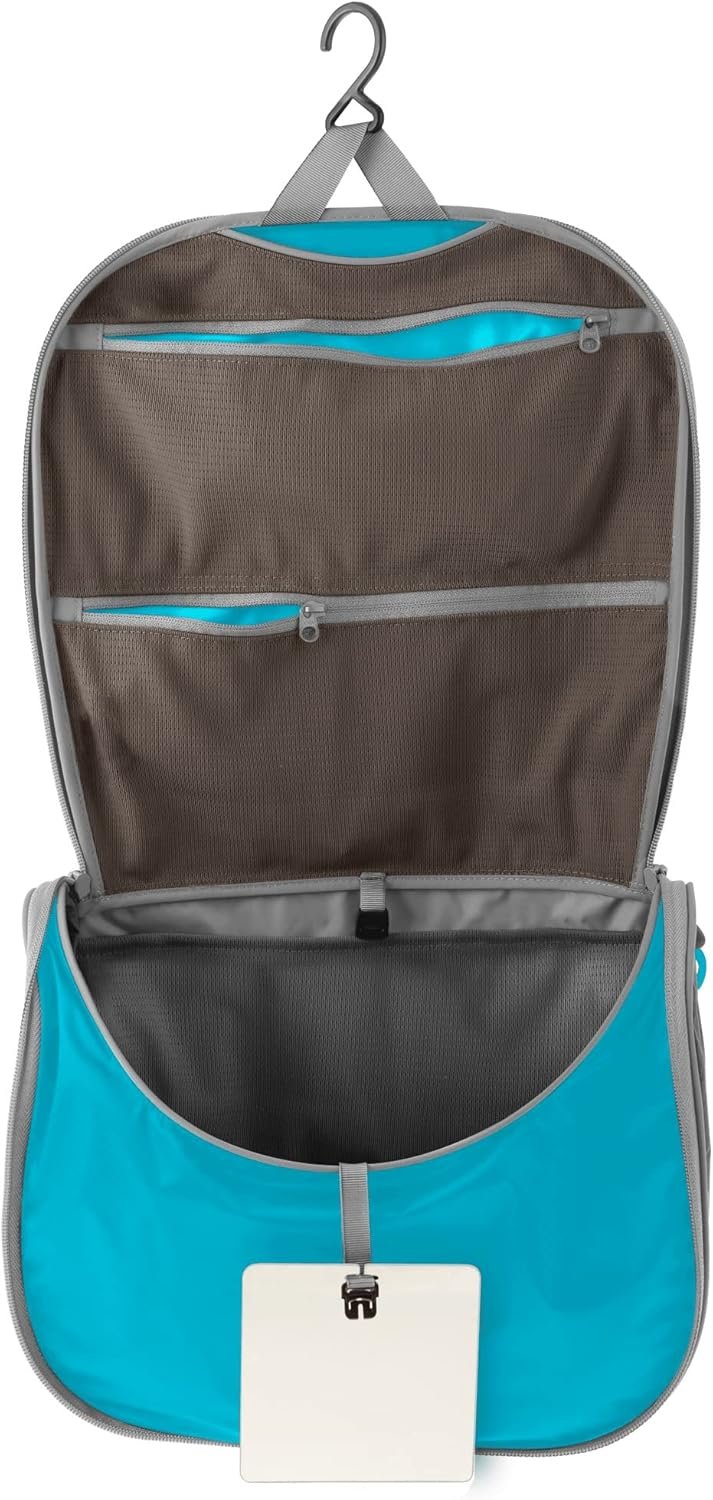 Sea to Summit Large Hanging Toiletry Bag, Travel Organizer for Men and Women, Atoll Blue