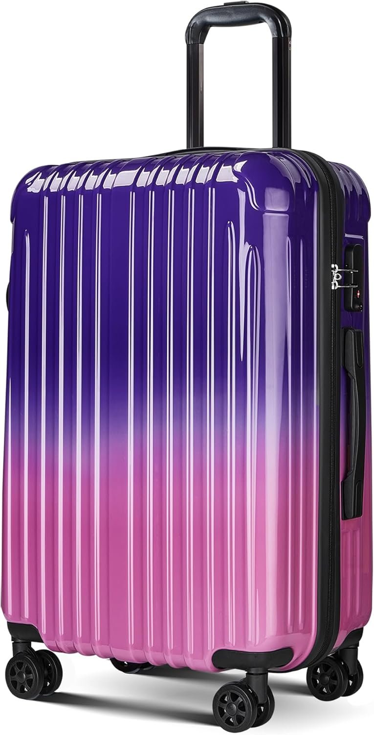 Carry on Luggage – Airline Approved Suitcases with Spinner Wheels, Built-In TSA Lock，Hard Shell Expandable Suitcases