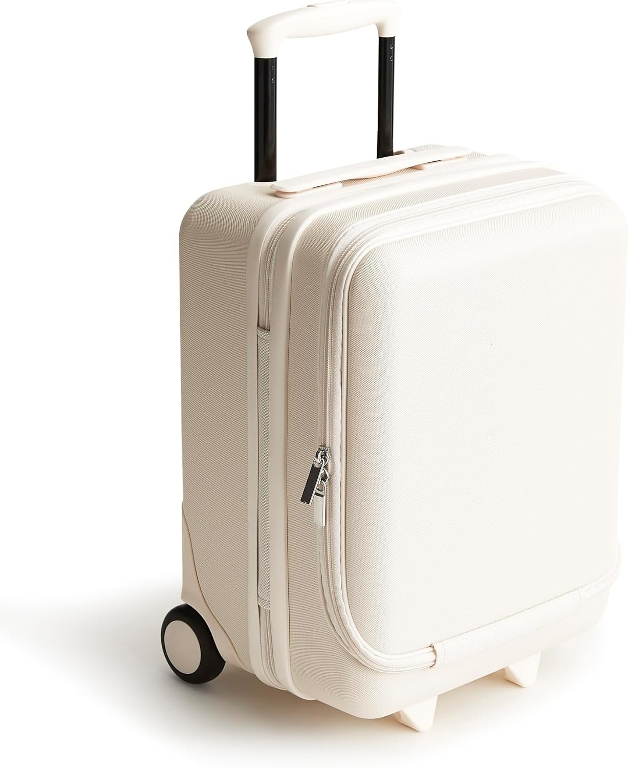 Vera Bradley Women’s Hardside Luggage 17 Inch Adair Underseat Roller, Cottage Cream, One Size