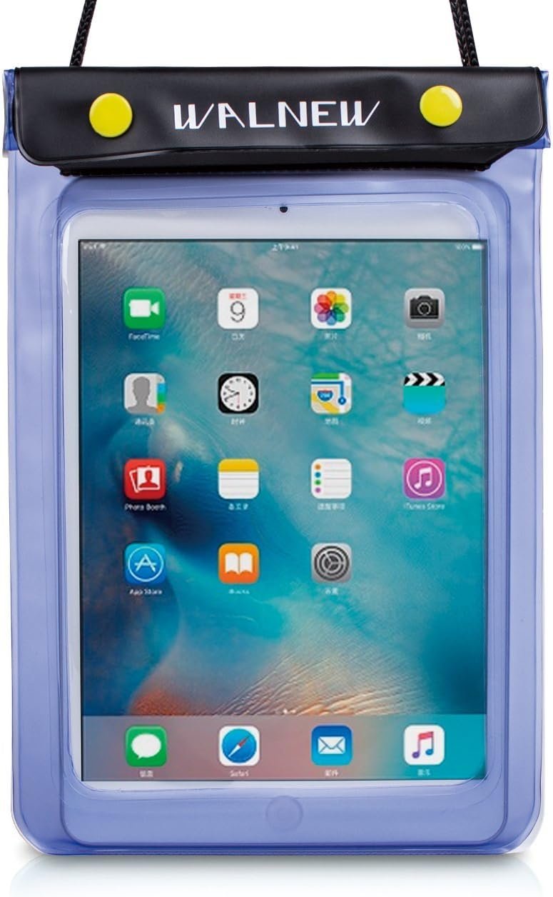 WALNEW Universal Waterproof eReader Protective Case Cover for Colorsoft Signature Edition/7″/6.8“Kindle Paperwhite /6″ Kindle 2024/Oasis/Fire 7,iPad mini, Kobo Clara/Nia and More, Blue