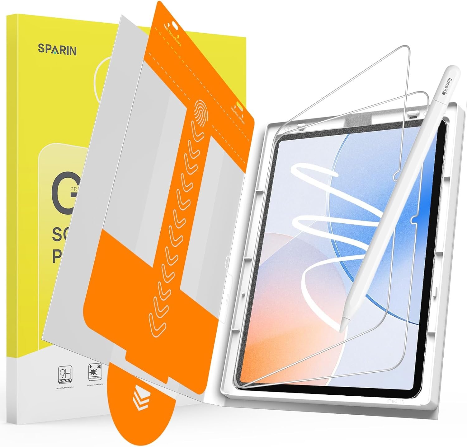 2 Pack Paper Glass Screen Protector for Samsung Galaxy Tab S10 FE Plus 13.1 Inch, Matte Tempered Glass with Bubble-Free Installation Tray for Writing, Paper-Sense, Anti-Glare, S Pencil Support
