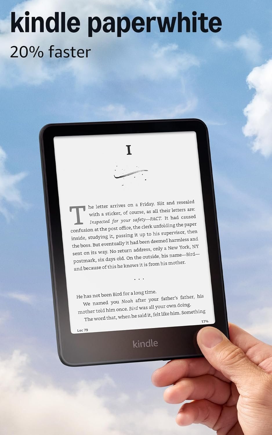 Amazon Kindle Paperwhite 16GB (newest model) – 20% faster, with new 7″ glare-free display and weeks of battery life – Without lockscreen ads – Black