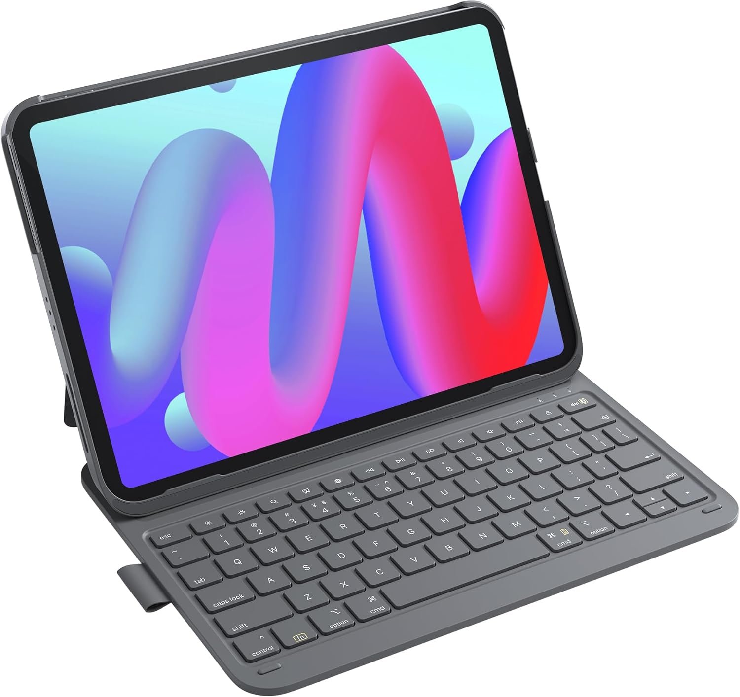 Inateck for iPad 10th/11th Gen Case with Keyboard, Ultralight Keyboard with Pen Holder for A16 2025/10th Gen(2022 10.9″), Air 11″ M4/M3/M2 (2026/2025/2024), Air 5/4, Pro 11 4/3/2/1,AirTap Gray