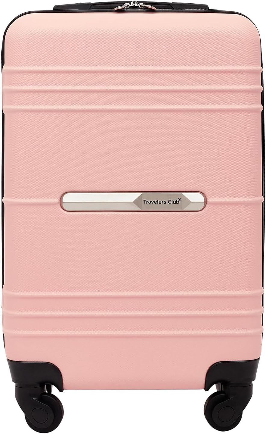 Travelers Club 22″ Richmond Spinner Carry-On Luggage, Rose Gold