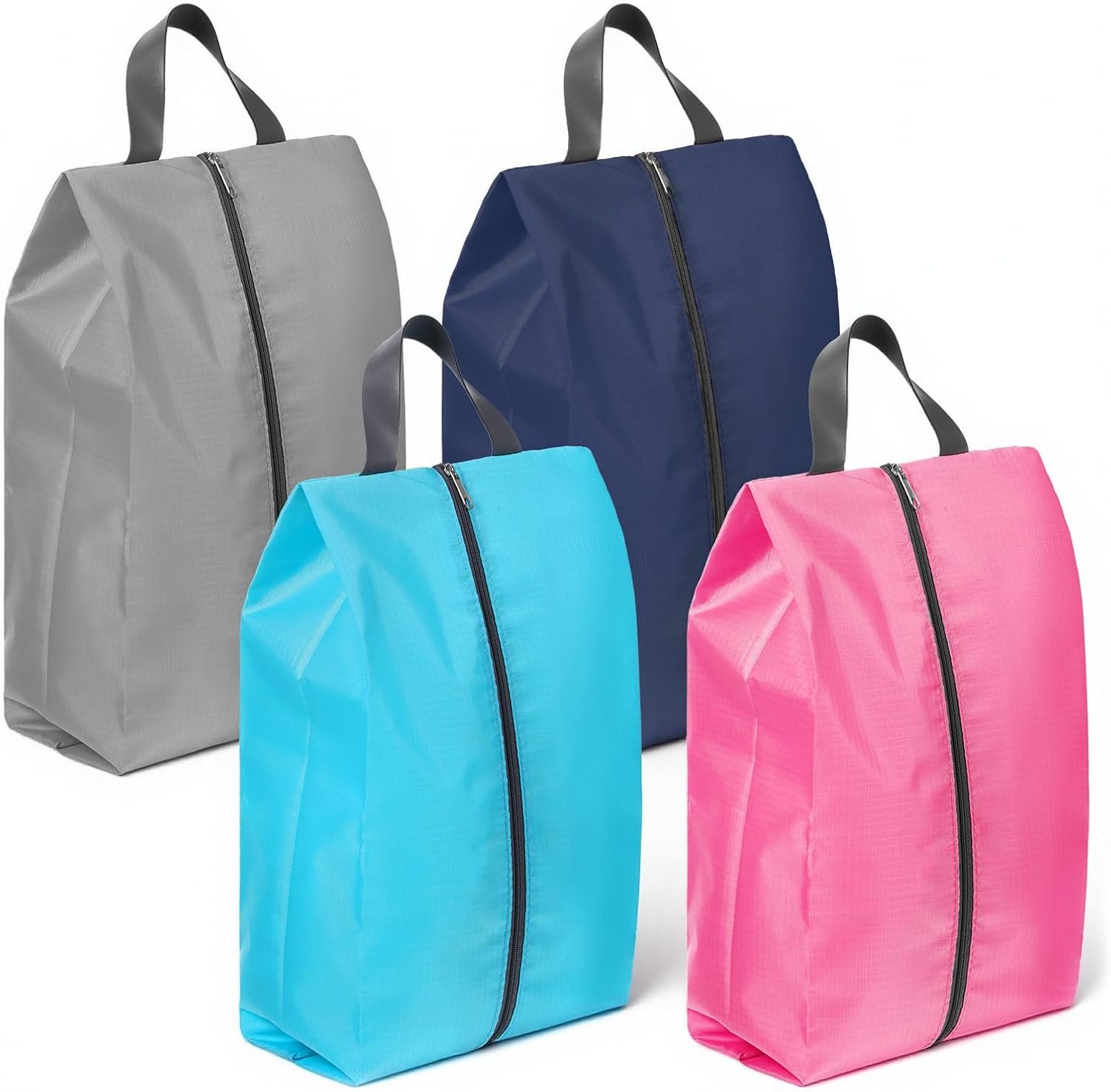 4 Pcs Shoe Bags for Travel, Travel Shoes Organizer with Zipper Golf Shoe Bag Reusable Water-proof Shoes Bag Portable Traveling Essentials