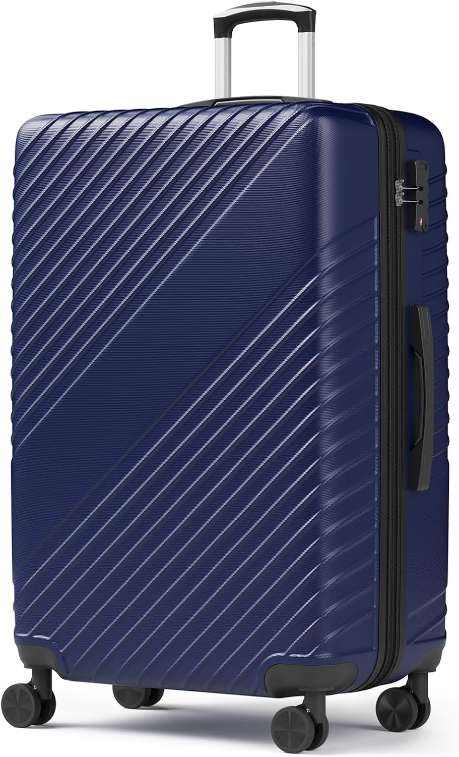 28 Inch Hardside Large Luggage – Expandable Travel Suitcase Checked Luggages with 360° Spinner Wheels, TSA Approved Lock, Airline-Approved Durable ABS Hardshell Suitcases (Blue)