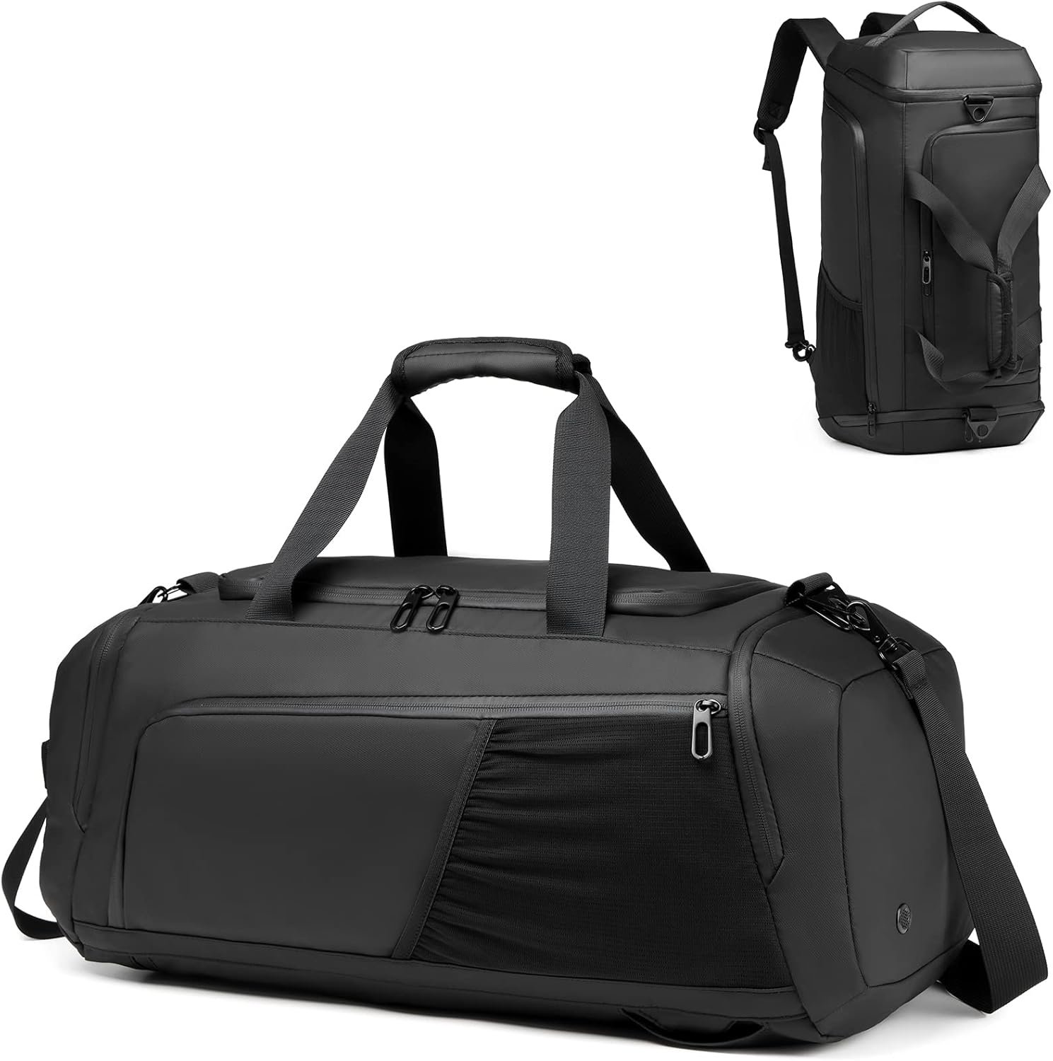 Gym Bag for Men with Shoes Compartment – 40L Duffle Bag for Travel with Wet Pocket & Laptop Compartment,Waterproof Carry On Sports Bags Gym Backpack with Water Bottle Holder