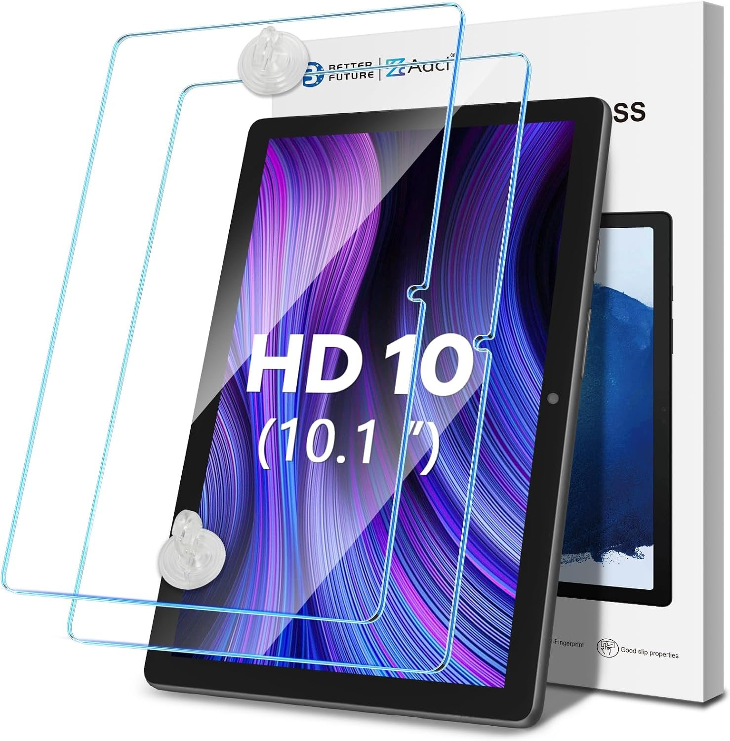 AACL 2-Pack Tempered Glass for Amazon Fire HD 10 Screen Protector (10.1″ Tablet), 9H Glass for Fire HD 10/10 Plus/10 Kids/10 Kids Pro Tablet Screen Protector (2023/2021,13th/11th Gen)[Easy Installation][Anti-Scratch]