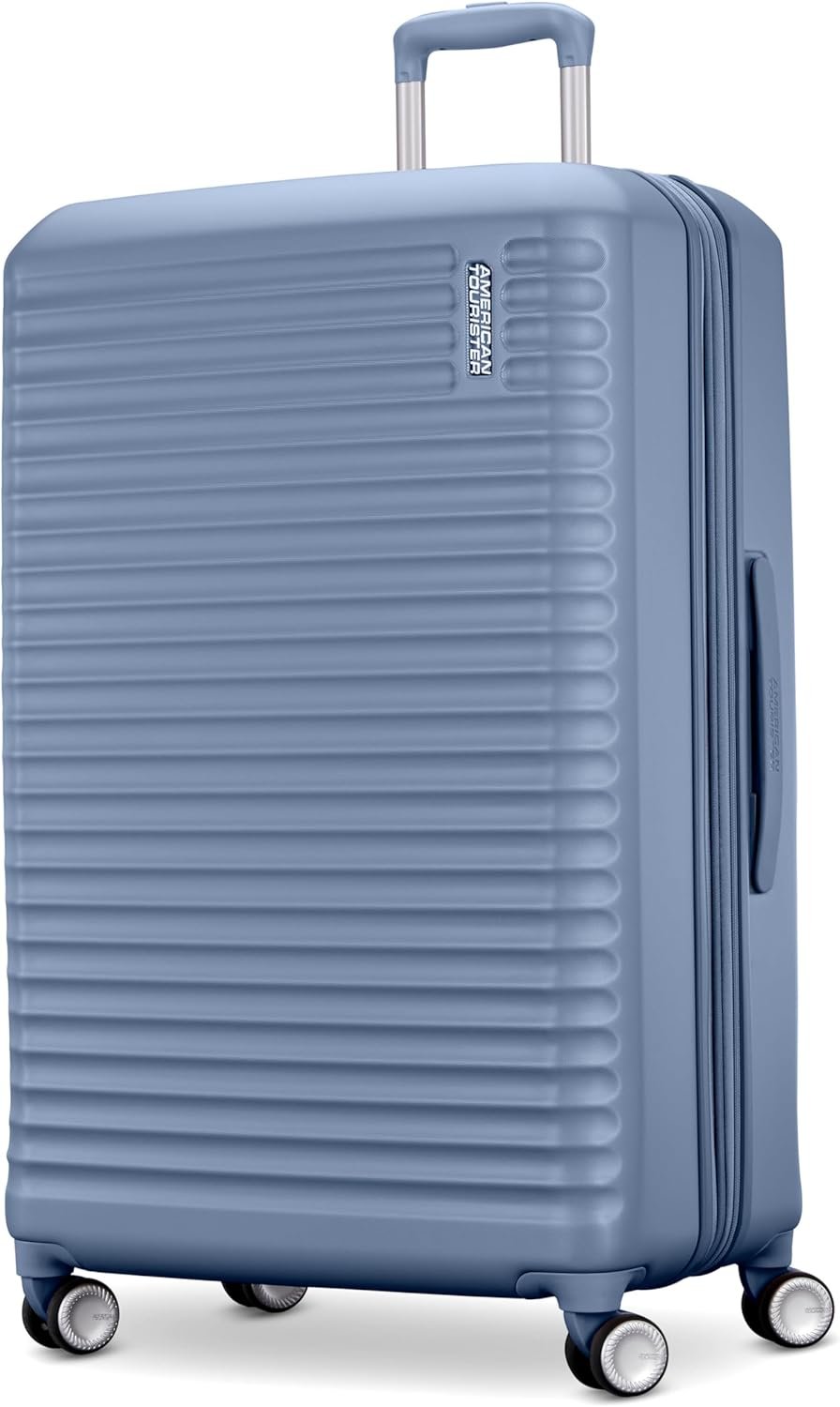 American Tourister Stratum 3.0 Large 28-Inch Spinner, Airline Approved, Durable Hardside Luggage, Expands 1.5″, RightHeight™ Adjustable Handle, Elemental Blue