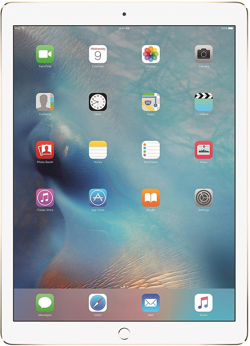 Apple iPad Pro (128GB, Wi-Fi + Cellular, Gold) 12.9in Tablet (Renewed)
