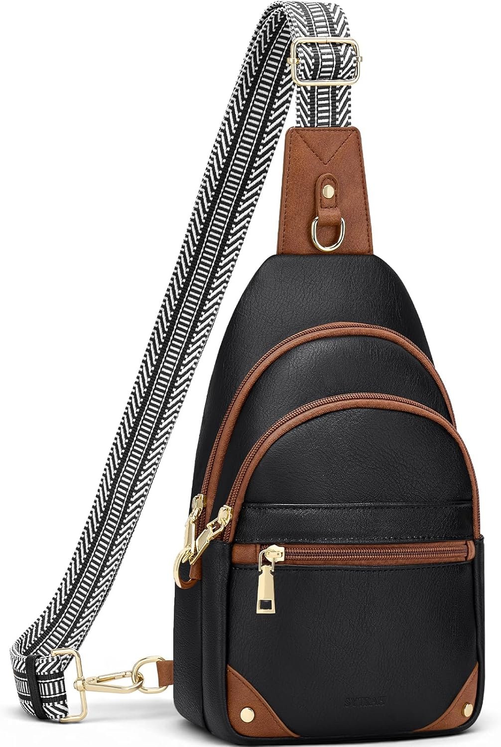 SYTRAH Anti Theft Crossbody Bags for Women, RFID Sling Bag Travel Purse, RFID Cross Body Purses Chest Bag for Travel
