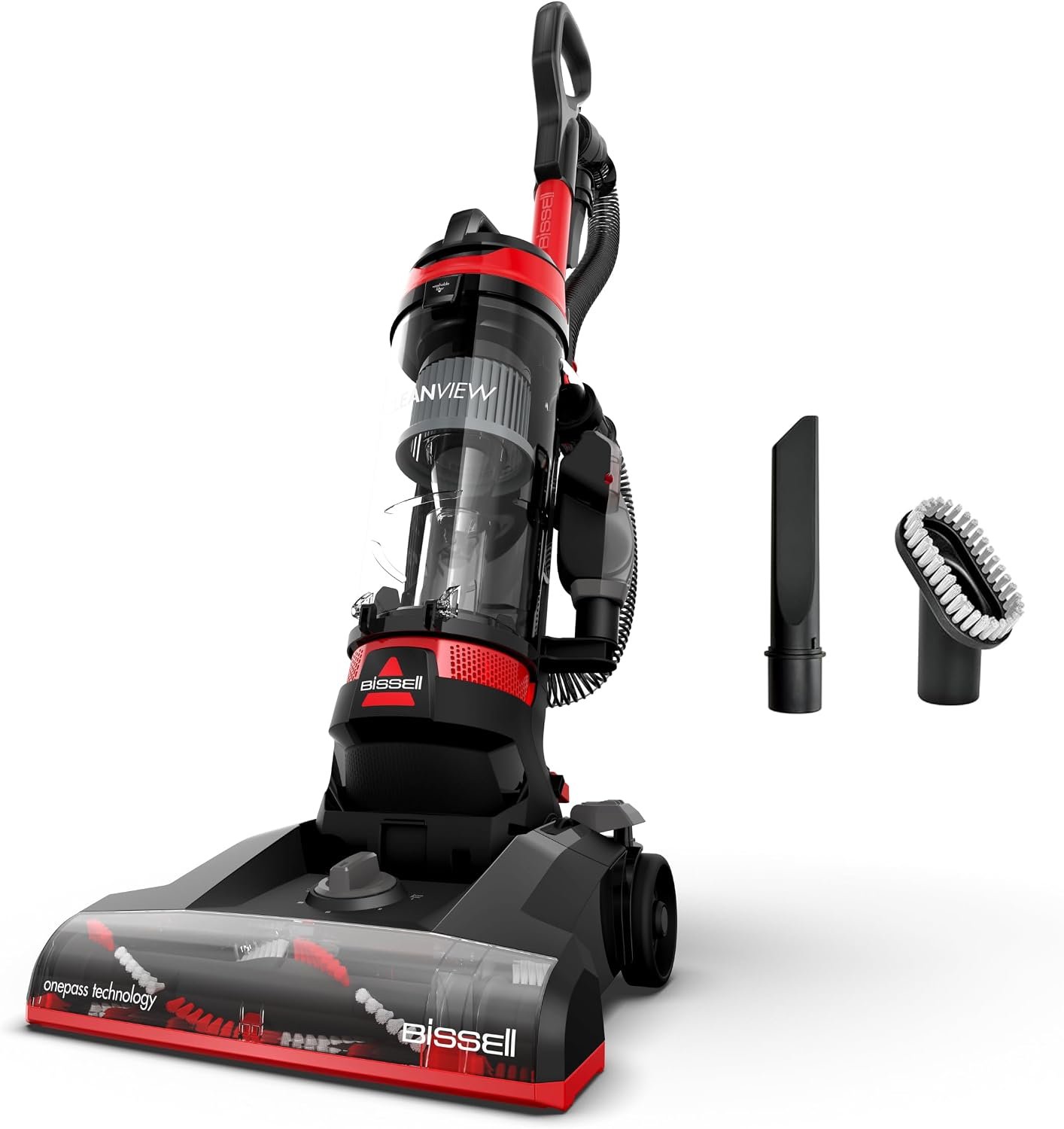 Bissell CleanView Compact Upright Vacuum, Lightweight Design for Apartments & Dorms, Powerful Suction with Removable Extension Wand & Scatter-Free Technology, 3508