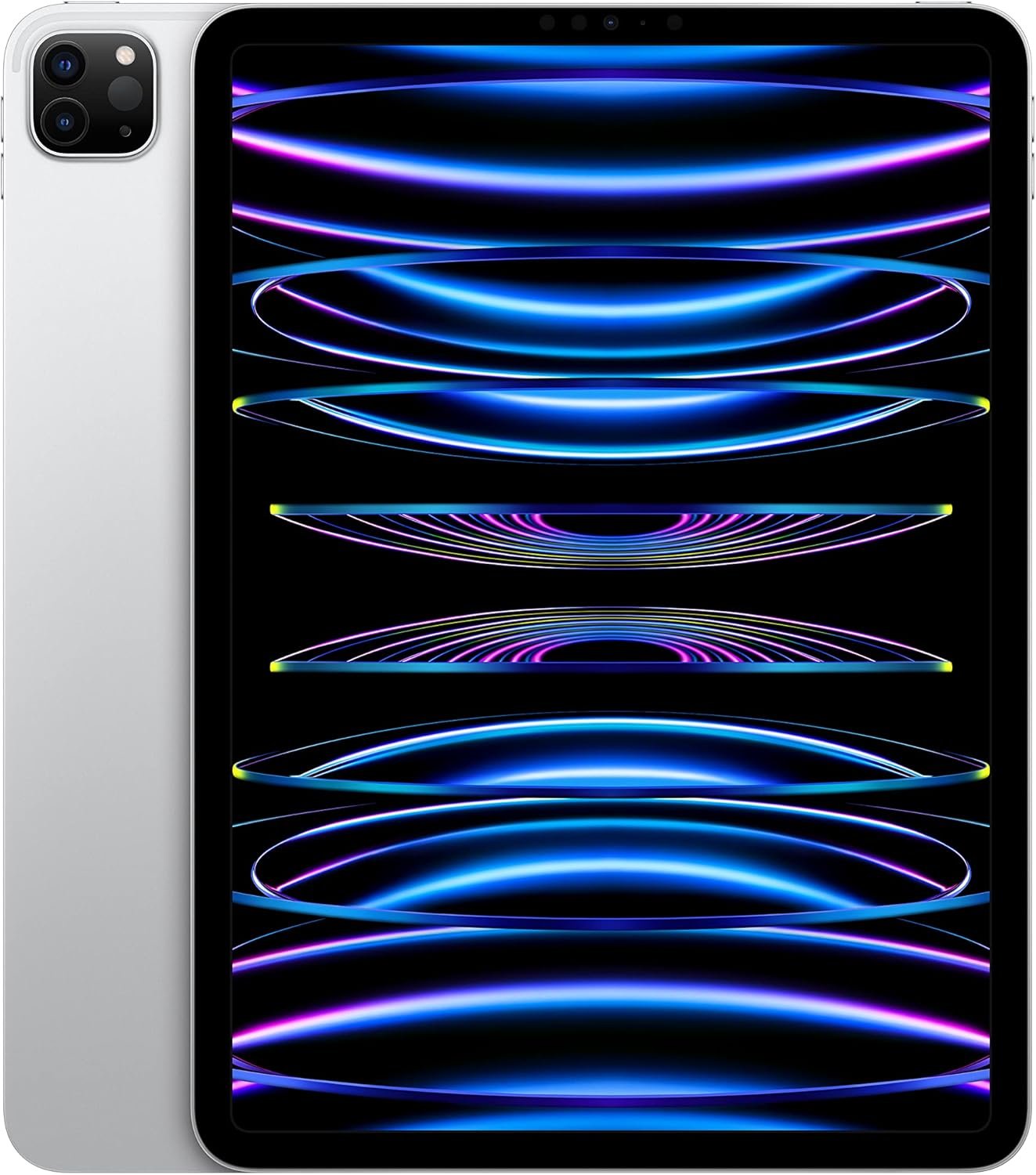 Apple iPad Pro 11-inch (4th Generation): with M2 chip, Liquid Retina Display, 128GB, Wi-Fi 6E, 12MP front/12MP and 10MP Back Cameras, Face ID, All-Day Battery Life – Silver