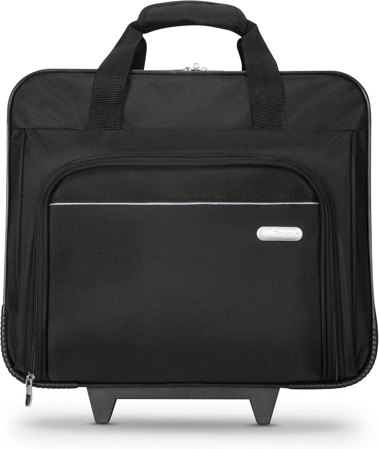 Targus 16 inch Rolling travel laptop case, Black – Travel briefcase and small rolling bag – Spacious foam padded laptop case 16″ (TBR003US)