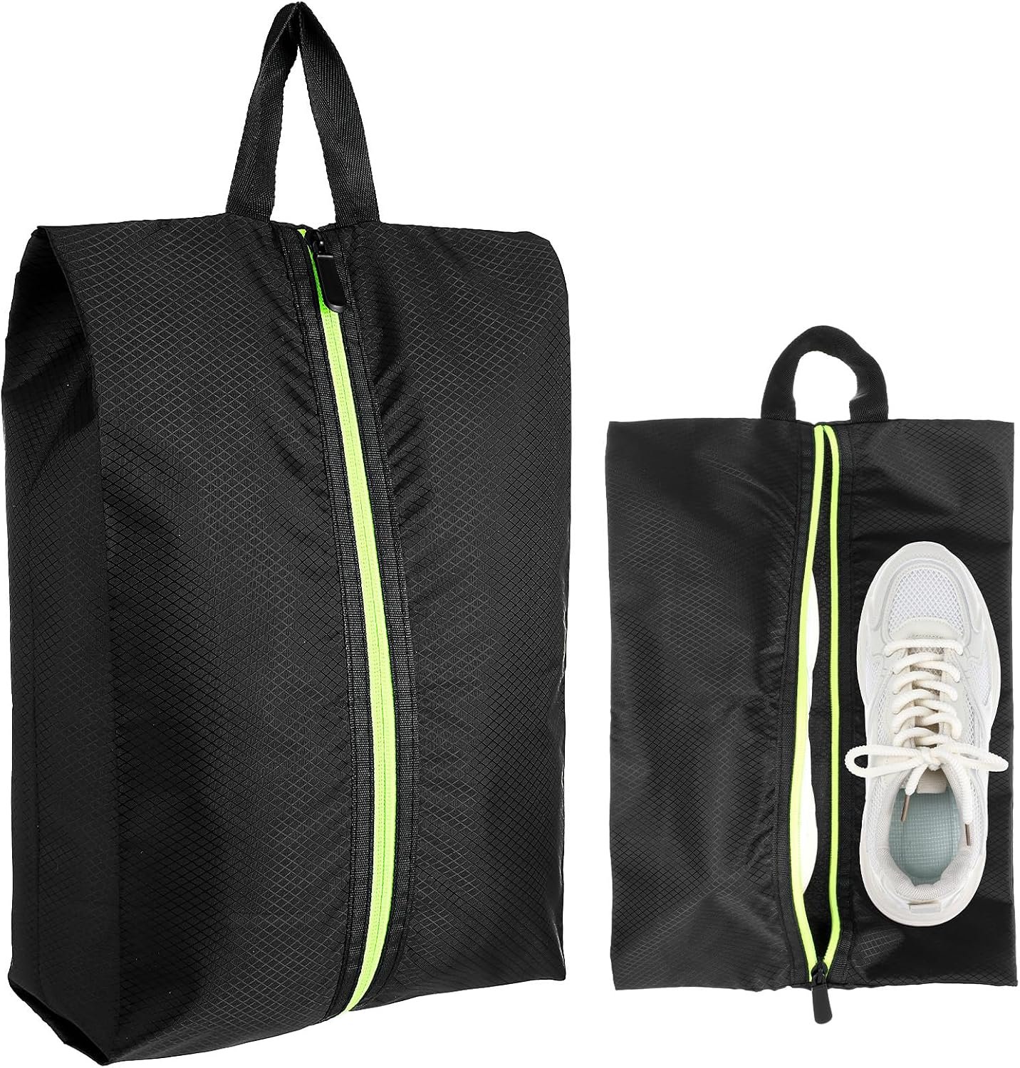 Waterproof Shoes Bag Smell Proof Shoe Cleat Bag with Zipper and Handle Sport Shoes Storage Organizer Pouch for Gym Sports Travel Running Soccer Spikes Golf Tennis Baseball Work