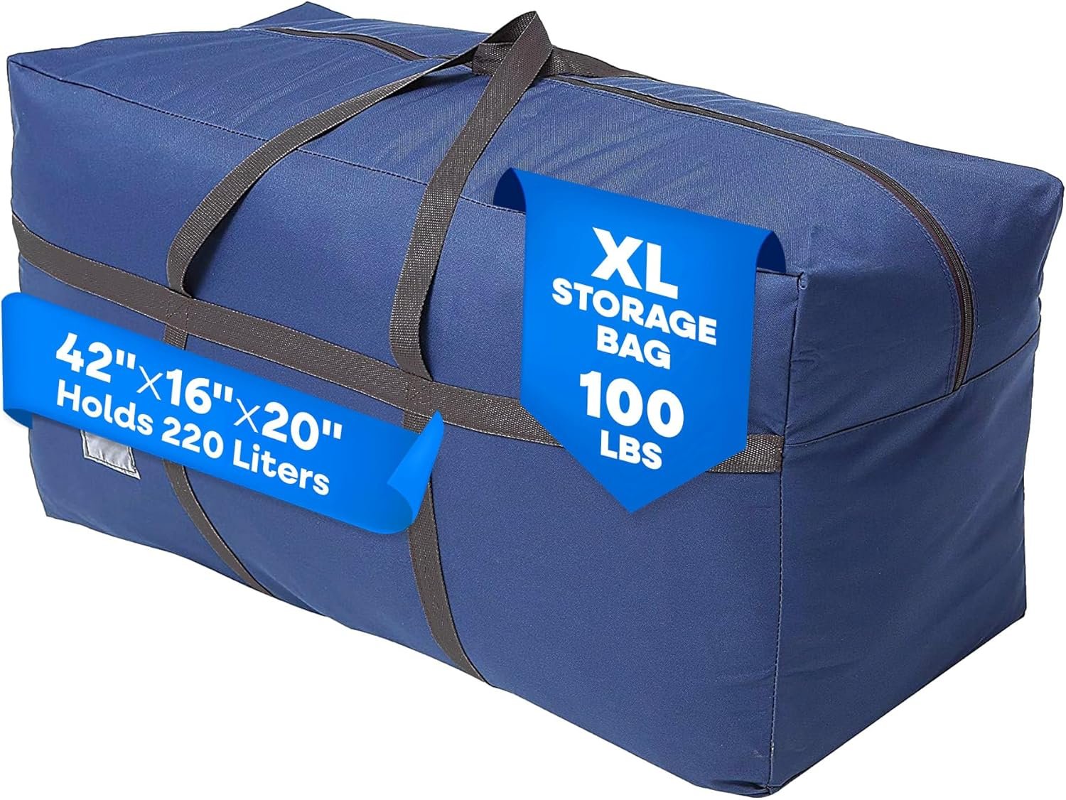 Blue Extra Large Duffel Bag for Traveling – Heavy-Duty 600D Polyester, Waterproof with Reinforced Handles, Holds 100 lbs-Premium Quality Duffle Bag Perfect for Travel & Storage-42″ x 16″ x 20″ Inches