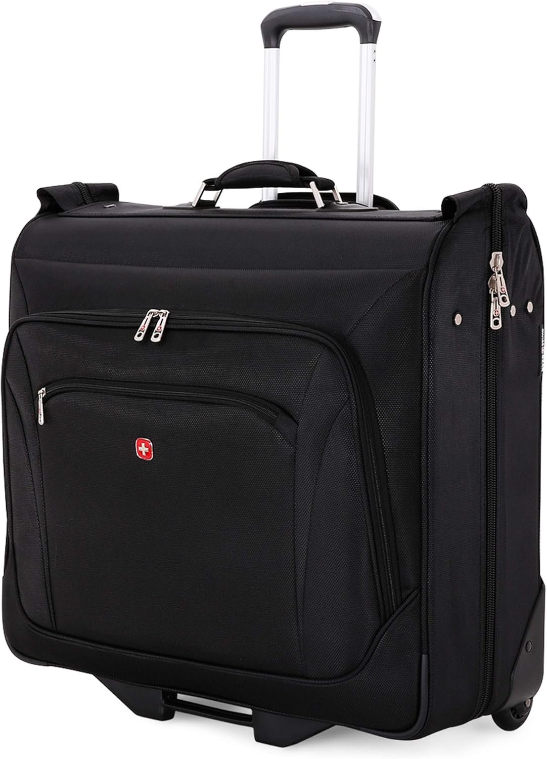 SwissGear 7895 Premium Rolling Garment Bag, Bonus Hanging Feature, Men’s and Women’s, 24-Inch Luggage – Black