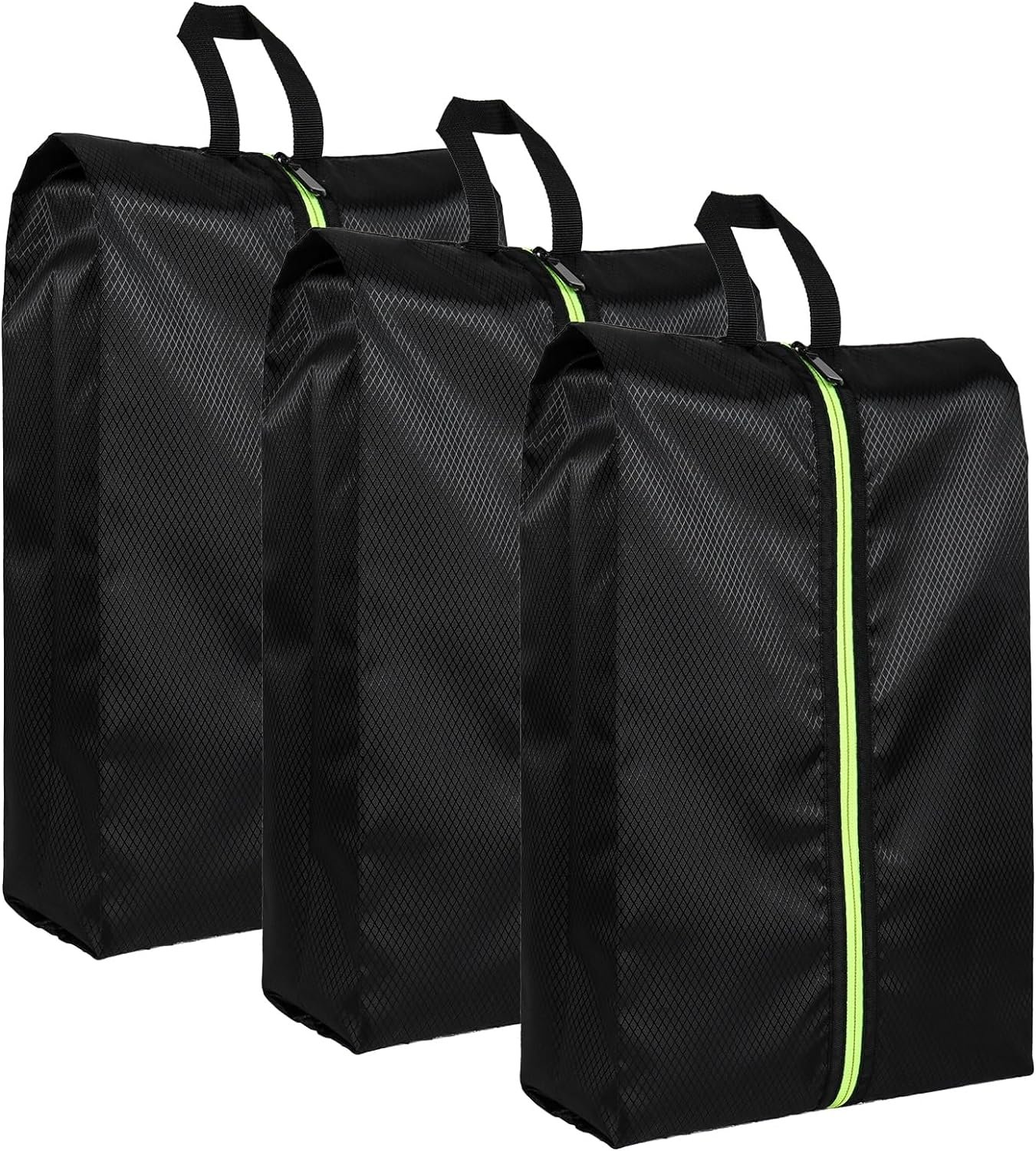 Shoe Bags for Travel – Set of 3 Pack Large Capacity Oxford Fabric Shoe Bags, Multi-Functional Dust-Proof and Waterproof Men & Women Travel Shoe Bag(Black)