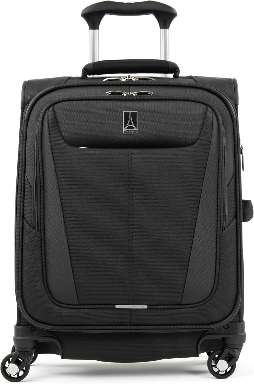 Travelpro Maxlite 5 Softside Expandable Luggage with 4 Spinner Wheels, Lightweight Suitcase, Men and Women, International, Black, Carry-on 19-Inch