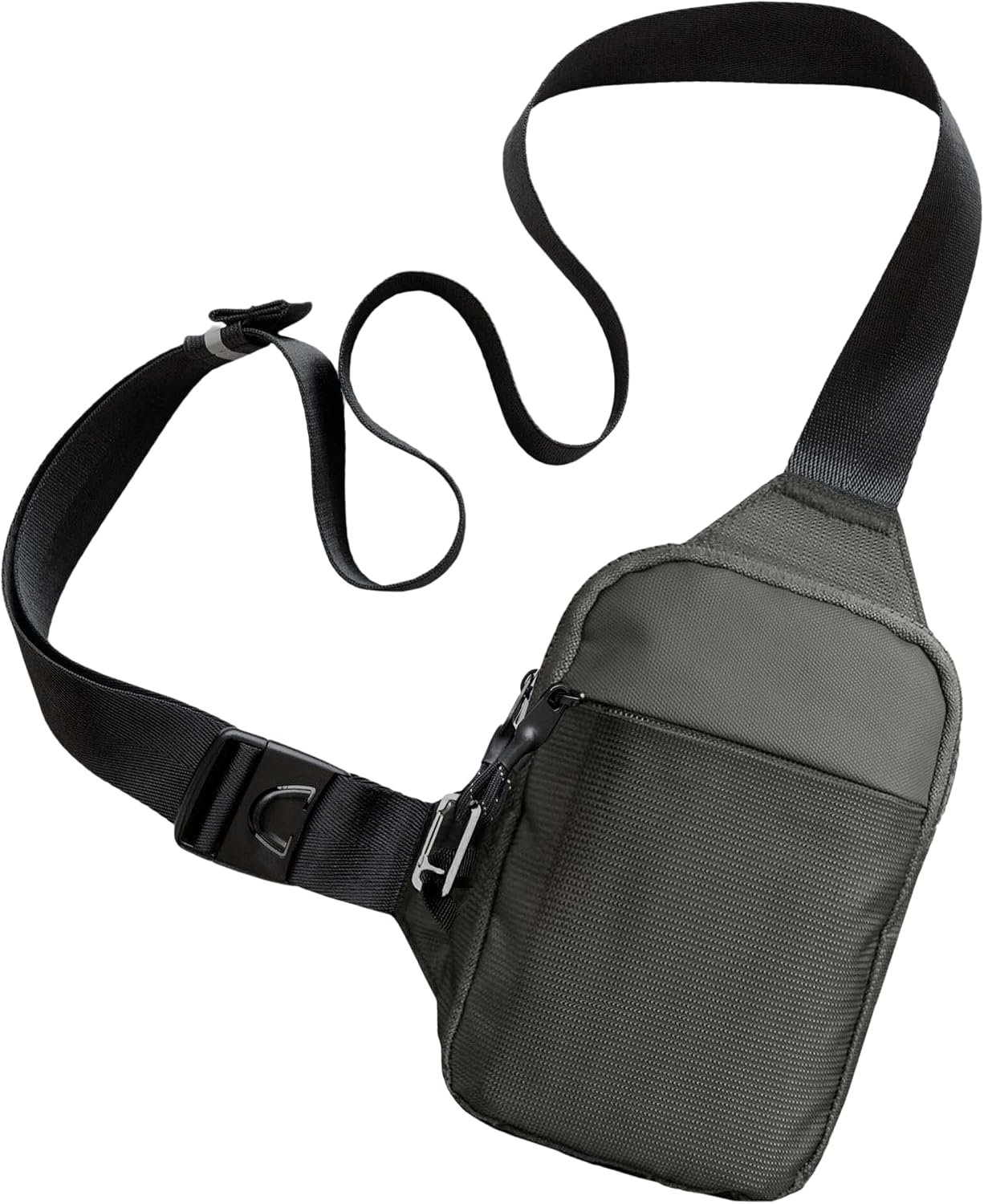 Travel Sling Bag for Men & Women – Small Water Resistant Crossbody Multipocket Chest Bag with Anti-Theft