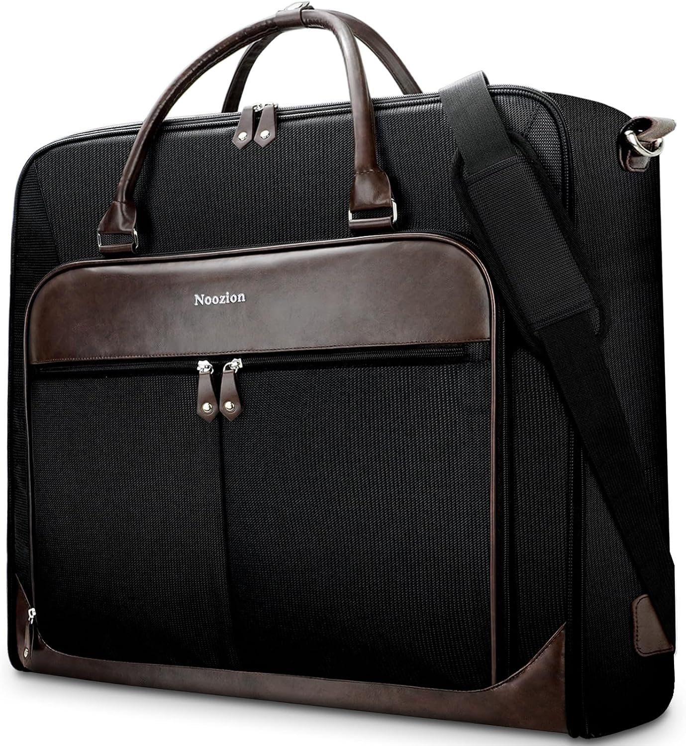 Noozion Garment Bag for Travel, Large Carry On Suit Bag for Business Up to 4 Suits, Wrinkle Free Garment Bag for Hanging Clothes with Shoulder Strap, Laptop Compartment, and Wet-Dry Pocket