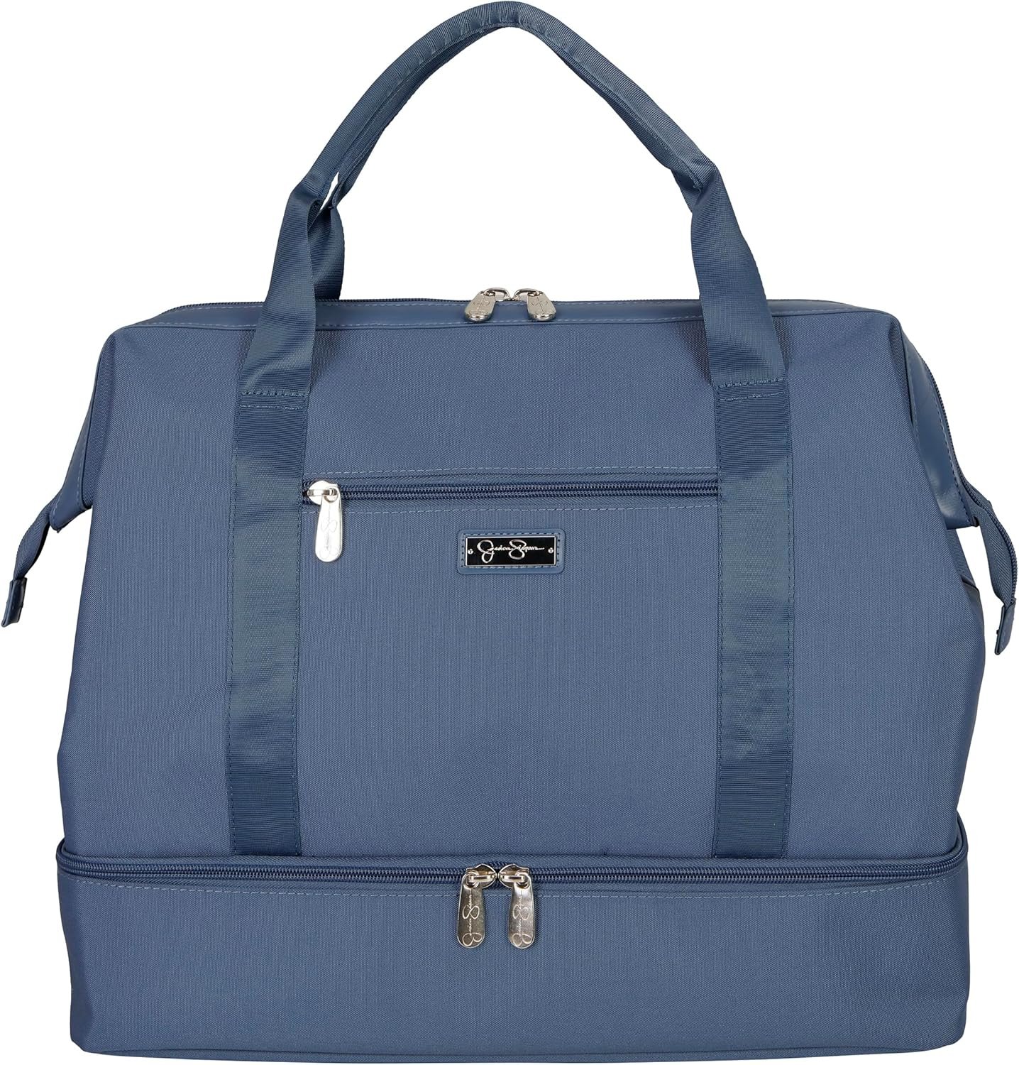Jessica Simpson Countryside Weekender Duffel 100% Polyester Drop Bottom Bag