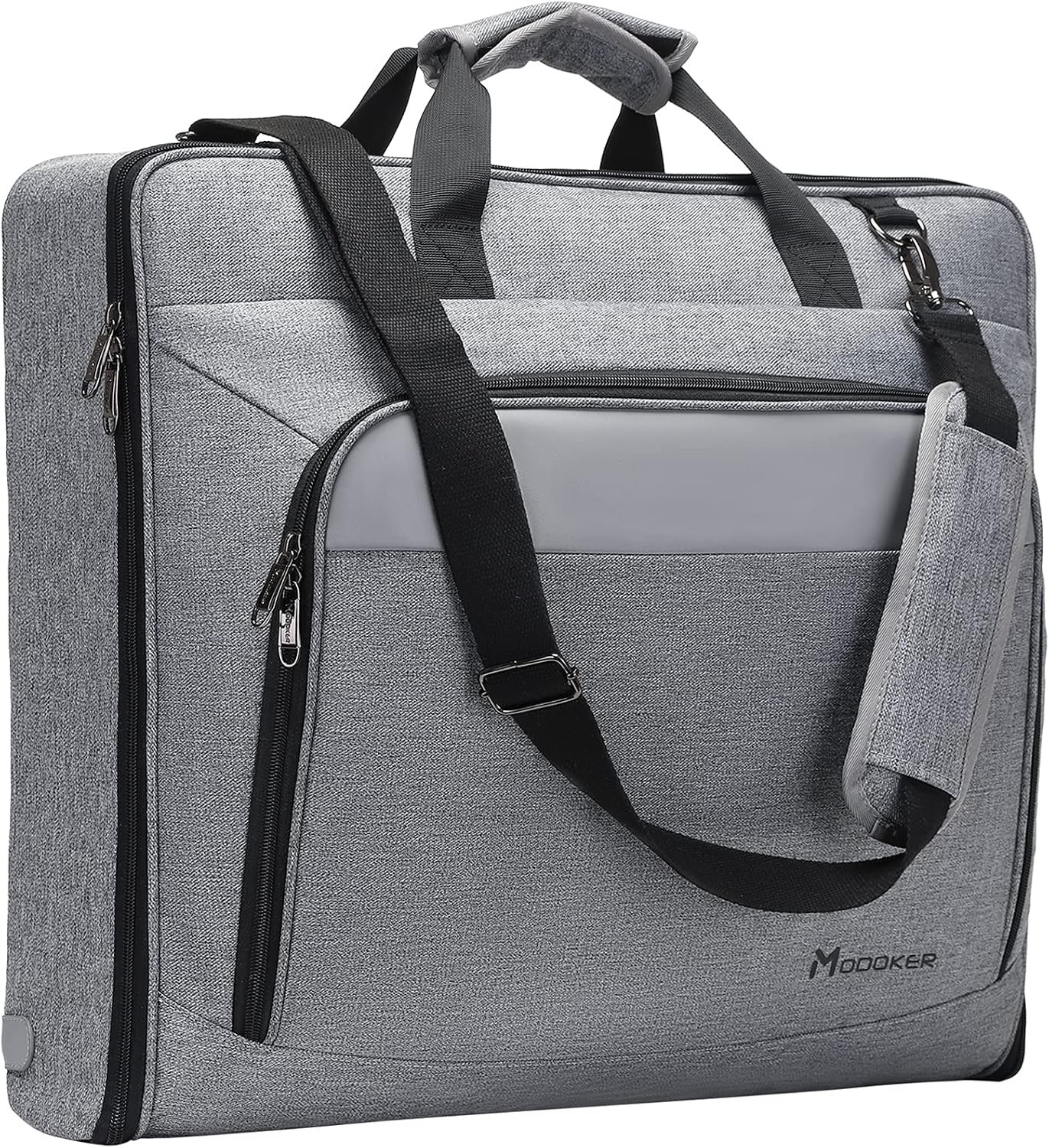 Modoker Carry On Garment Bags for Travel Hanging Clothes Suit Bag Luggage Organizer, Foldable Suit Carrier Gift for Men Women
