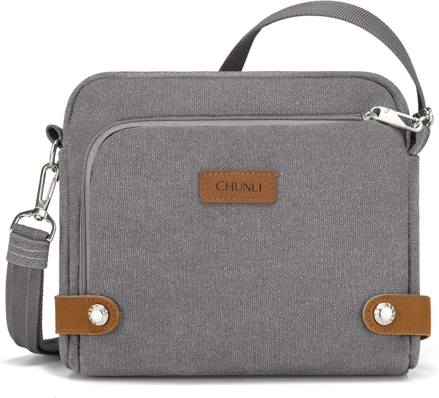 CHUNLI Anti Theft Crossbody Bag for Women, RFID Blocking Travel Purse with Lockable Zippers & Slash Resistant Strap