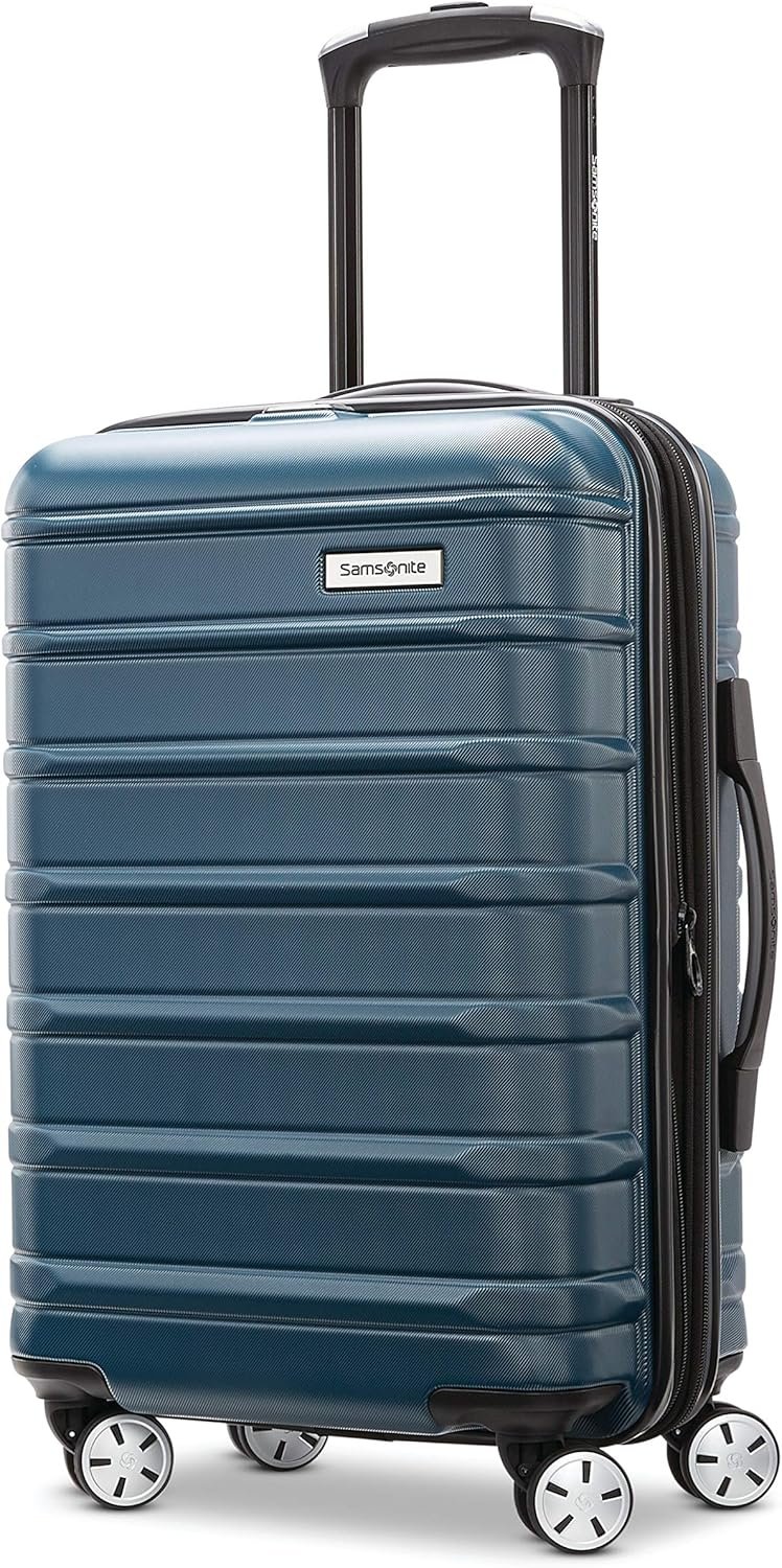 Omni 2 Airline Approved Carry-On Luggage – Stress-Free Size Meets 22x14x9″ Requirements – For Fast Trips & Avoiding Baggage Fees – Dual 360° Spinner Wheels, USB Power Hub, Expands 1.5” – Nova Teal