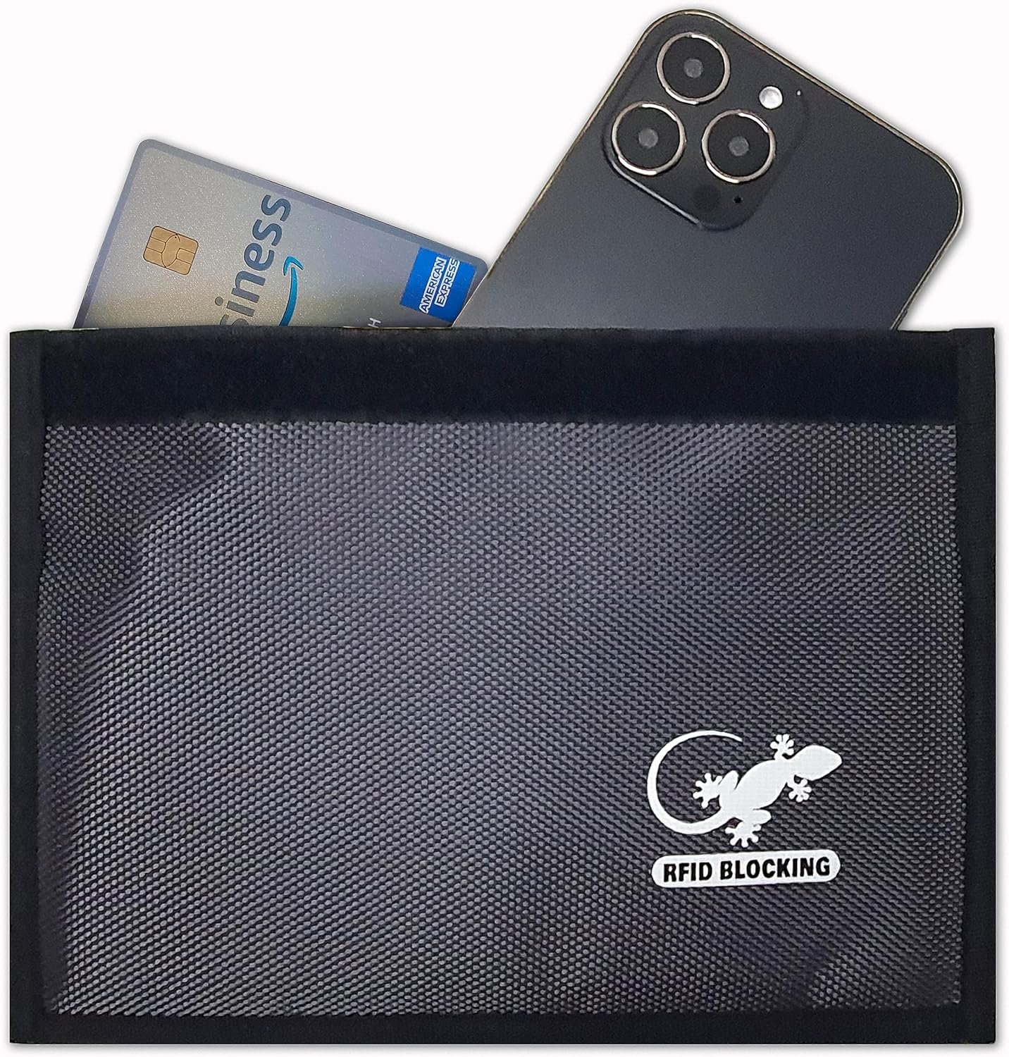 Faraday Bags for Phones – RFID Blocking Sleeves Privacy & GPS Blocker – All Signal Blocking Faraday Pouch Key Fob, Credit Card & Personal Data Go Silent in our Dark Pocket Security – GRAY Faraday Bag
